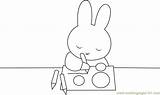 Coloring Miffy Draw Pages Coloringpages101 sketch template