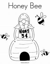 Coloring Honey Pages Bees Bee Library Clipart Book sketch template