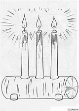 Kerze Kerzen Natale Coloriage Natal Ausmalen Pintar Malvorlage sketch template