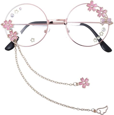 Kawaii Glasses With Chain Kawaii Accessories Glass Case Included Cute