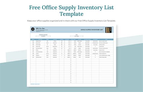 office supply inventory excel template printable templates