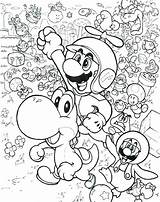 Mario Coloring Pages Printable Super Print Color Bros Odyssey Galaxy Toad Bowser Fly Guy Sonic Sheets Getcolorings Kids Getdrawings Luigi sketch template