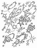 Coloring Shooting Pages Star Stars sketch template