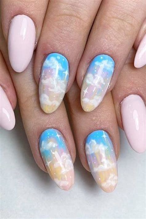 cloud nail designs   dreamy manicure