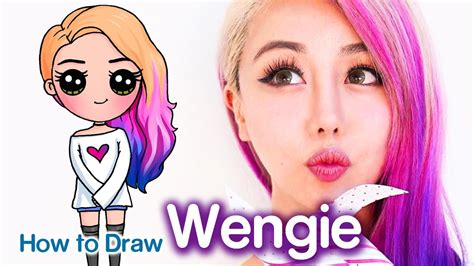 how to draw wengie easy chibi famous youtuber youtube