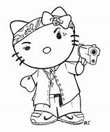 Kitty Hello Coloring Gangster Pages Chola Drawing Spongebob Tattoo Characters Drawings Cartoon Town Ghetto Colouring Rec Gangsta Deviantart Line Printable sketch template