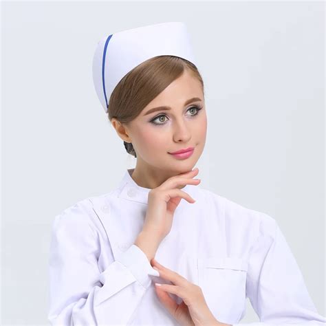 shipping oem surgical caps nurse cap nurse hat tilt blue stripes
