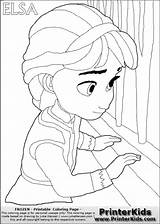 Coloring Elsa Pages Young Princess Baby Frozen Print Color Printable Getcolorings Getdrawings Everfreecoloring sketch template
