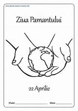 Colorat Ziua Desene Pamantului Planse Romaniei Fise Planeta Pamant Salvati Aprilie Educative Nationala Planete Ianuarie sketch template