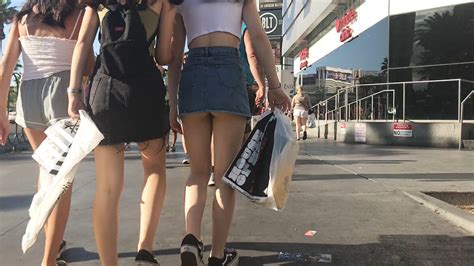 little skirt bend over candid creeps