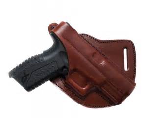 Cross Draw Leather Gun Holster For Smith And Wesson Bodyguard 380 Right