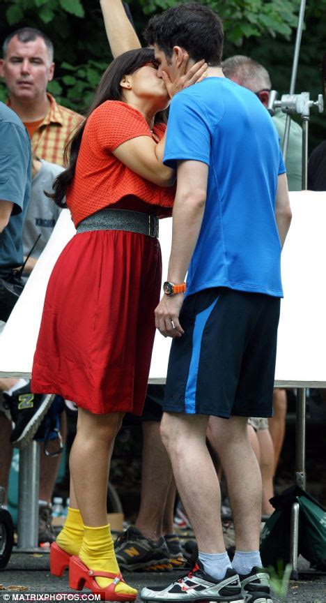 ugly betty stars share a kiss in central park but does it mean love at last for the crazy