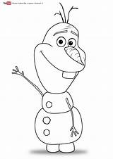 Olaf Colorear Snowman sketch template