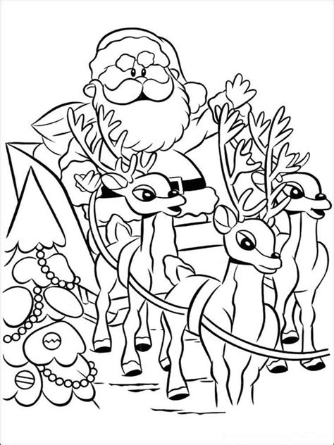 rudolph coloring pages