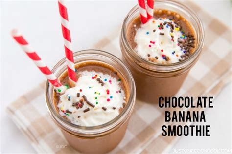 chocolate banana smoothie just one cookbook