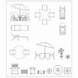Cad Outdoor Furniture Blocks Dwg Chairs Set Tables Plans sketch template