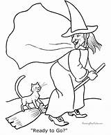 Halloween Coloring Witch Pages Sheets Printable Sheet Spooky Cat Color Print Bing Books Printing Help Popular Library Clipart Coloringhome Powered sketch template