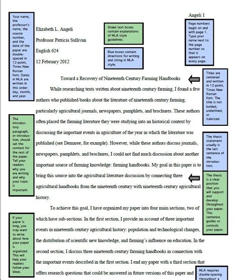 image result  mla sample paper essay format essay examples paper