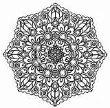 Coloring Pages Flower Mandala Intricate Printable Advanced Adults Detailed Mandalas Abstract Color Adult Hard Difficult Print Flowers Drawing Miracle Timeless sketch template