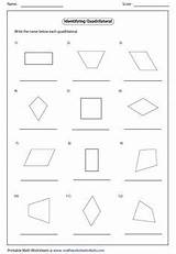 Quadrilaterals Worksheets sketch template