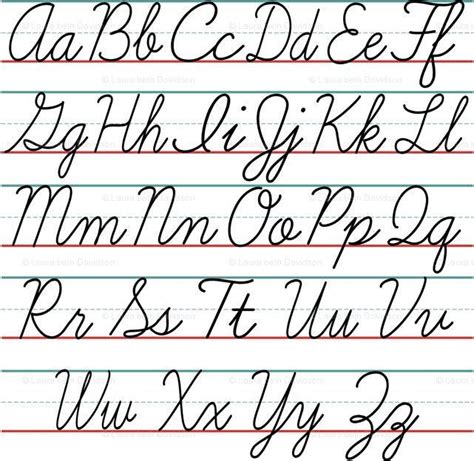 sheet cursive alphabet cursive letters cursive writing