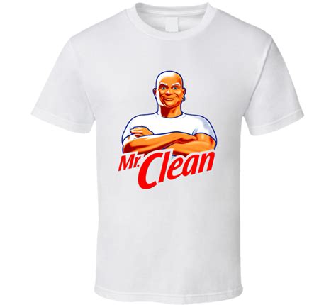 Mr Clean Logo Costume White T Shirt