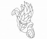 Gohan Coloring Kamehameha Father Son Template sketch template