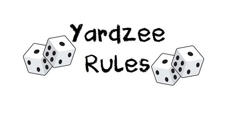 printable yardzee rules yardzee board lawn yahtzee score
