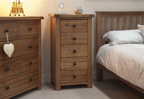 homestyle rustic oak  drawer narrow chest  drawers casamo love