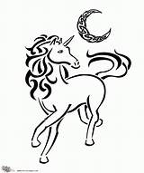 Outline Unicorn Popular Coloring sketch template