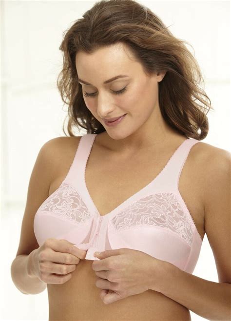 Glamorise 1200 Pale Pink Front Close No Wire Support Bra