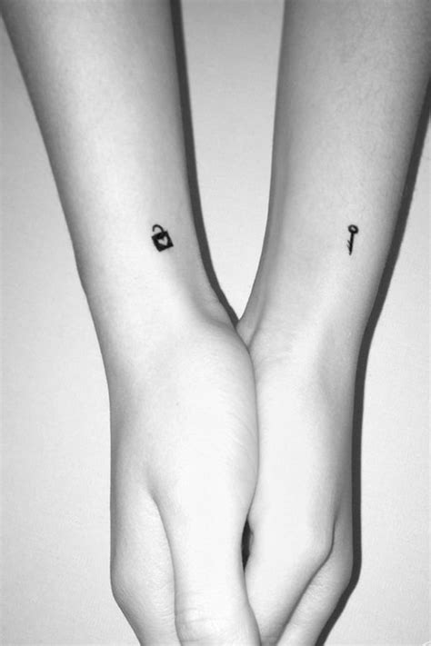 these matching couple tattoos which present the original love out of