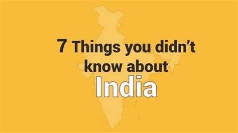 Video 7 Things You Didn T Know About India