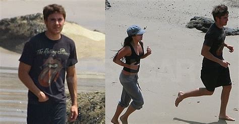 Pictures Of Zac Efron And Vanessa Hudgens Playing In The Ocean Together