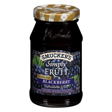 condiments smuckers simply fruit blackberry preserve  oz bayanistore