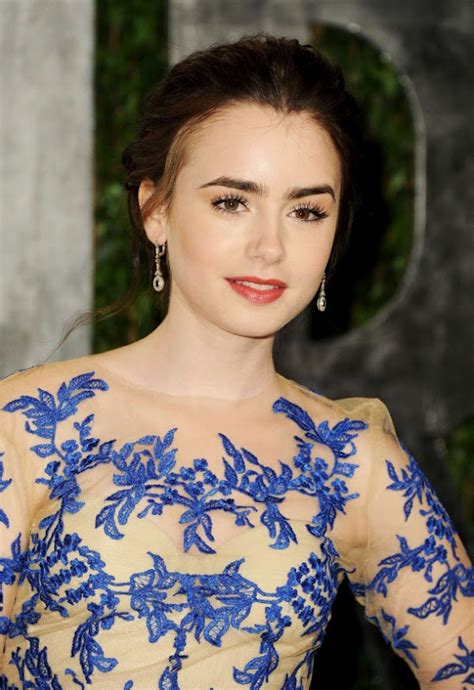 Lily Collins 2012 Vanity Fair Oscar Party In West