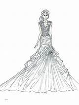 Wedding Dress Coloring Pages Printable Getcolorings Color Print Colori sketch template