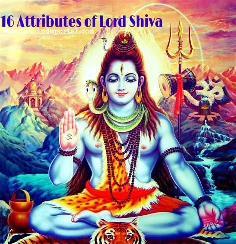 attributes  lord shiva  hindu portal spiritual heritage