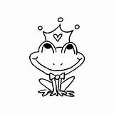 Prince Frog Drawing Getdrawings Digi sketch template