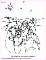 Biblewise Nativity Wisemen Korner sketch template