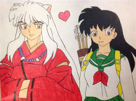 Inuyasha And Kagome In Love Inuyasha Anime Art