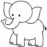 Colorir Elefante Elefantes sketch template