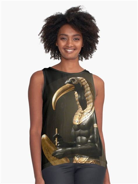 Thoth Egyptian God Of Wisdom Photo By Acci Sleeveless Top By