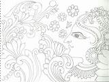 Drawing Kerala Mural Painting Pencil Drawings Sketches Saree Scan0014 Simple Paintings Murals 1208 1600 Map Tanjore Few Madhubani Getdrawings Indian sketch template