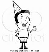 Juice Hat Party Holding Wearing Boy Clipart Cartoon Cory Thoman Outlined Coloring Vector Smiling Character Happy 2021 sketch template