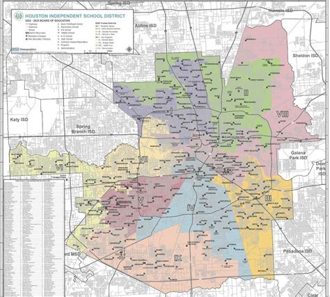 houston isd redraws trustee district boundaries  reflect population