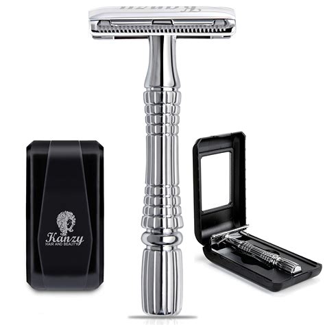 kanzy shaving razors  men double edge safety razor stainless steel buy   united arab