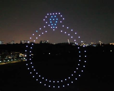 wedding proposal drone light show