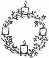Coloring Advent Wreath Pages Colouring Popular Candles sketch template