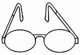 Coloring Pages Eyeglasses Simple Kids Sheets Online sketch template